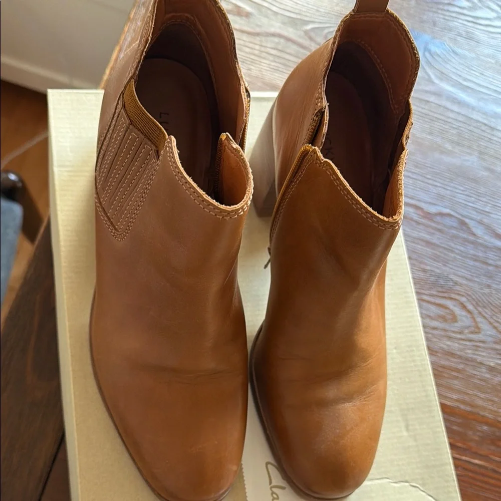 Lucky Brand Brown Leather Ankle Boots - Picture 2 of 3